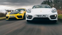  Porsche Cayman 2.7 (2013) vs Porsche 718 GT4RS (2022) 