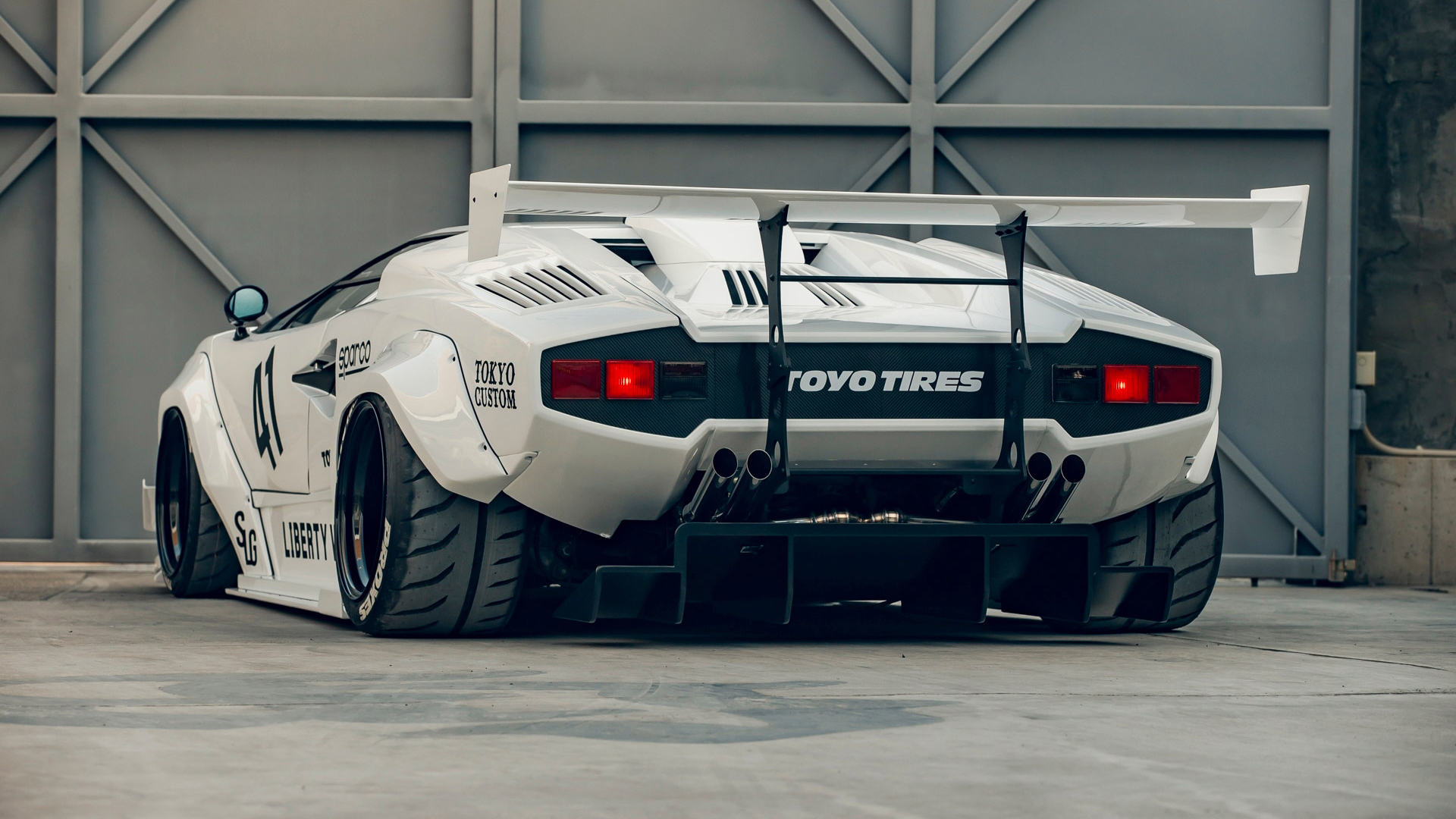 Liberty Walk Countach rear