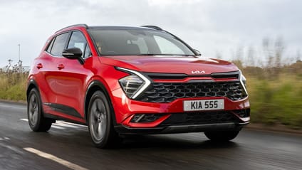 Driving shot of Kia Sportage