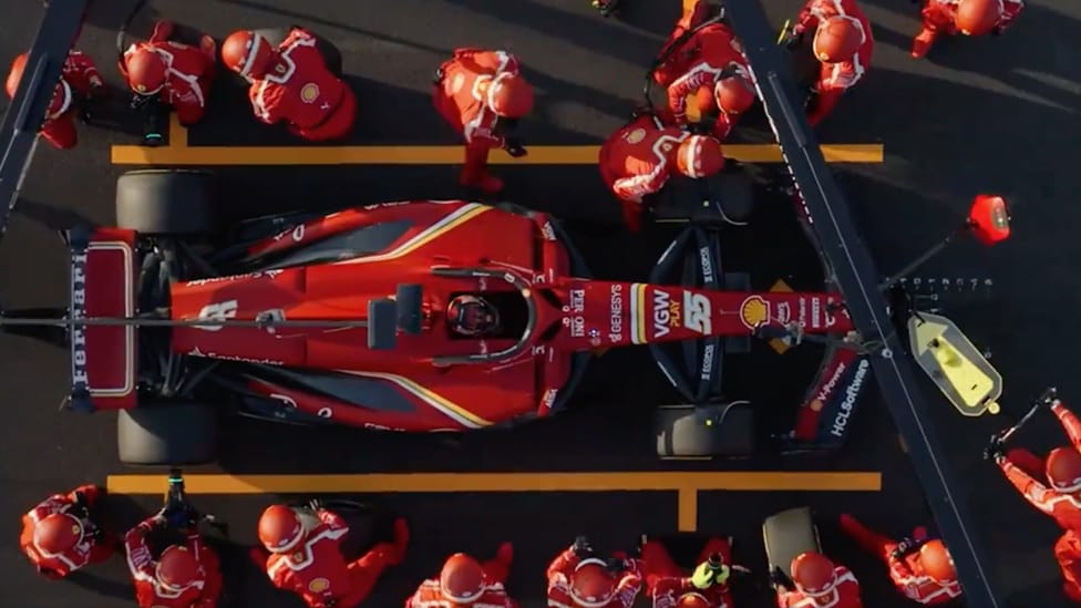 Ferrari pit stop 