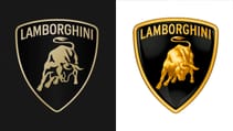 Lamborghini new logo vs old logo