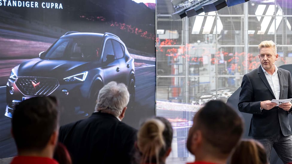 Presentation of the Cupra Terramar to employees at the Audi Hungaria factory