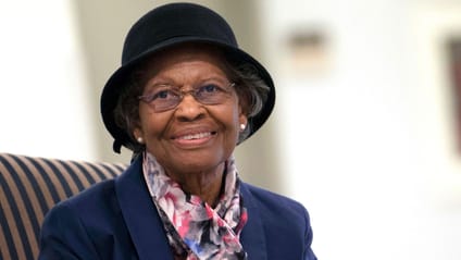 Profile shot of Gladys Mae West