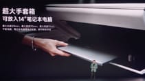 The Xiaomi SU7 glovebox fits a whole laptop