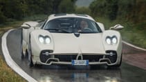 Pagani Utopia front driving rain