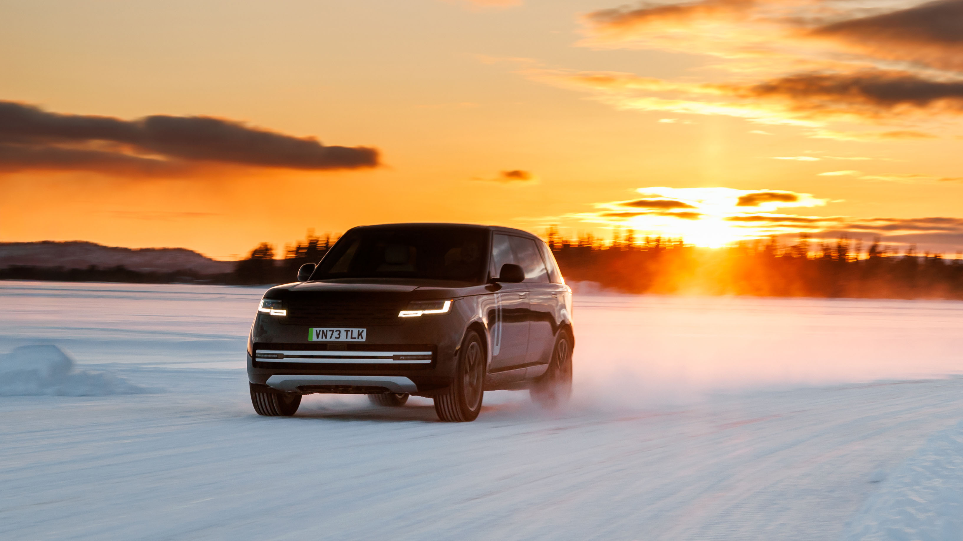 Range Rover Electric testing in Sweden 2024