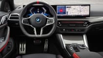 2024 BMW i4 refresh, interior shot showing close up of cockpit