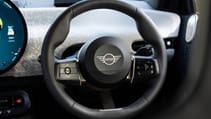 Mini Cooper Electric UK steering wheel