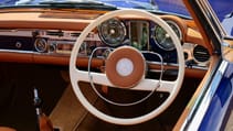 Mercedes-Benz SL Pagoda by Everrati steering wheel