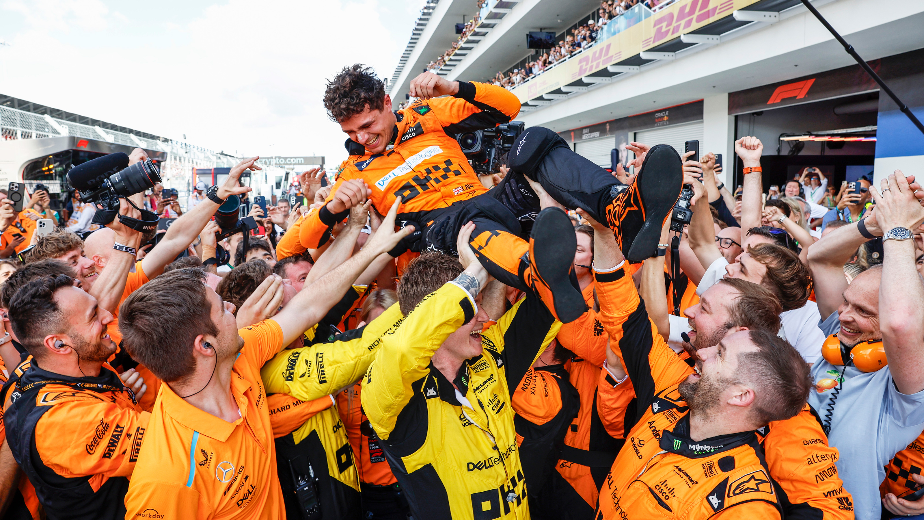 Lando Norris McLaren win Miami team