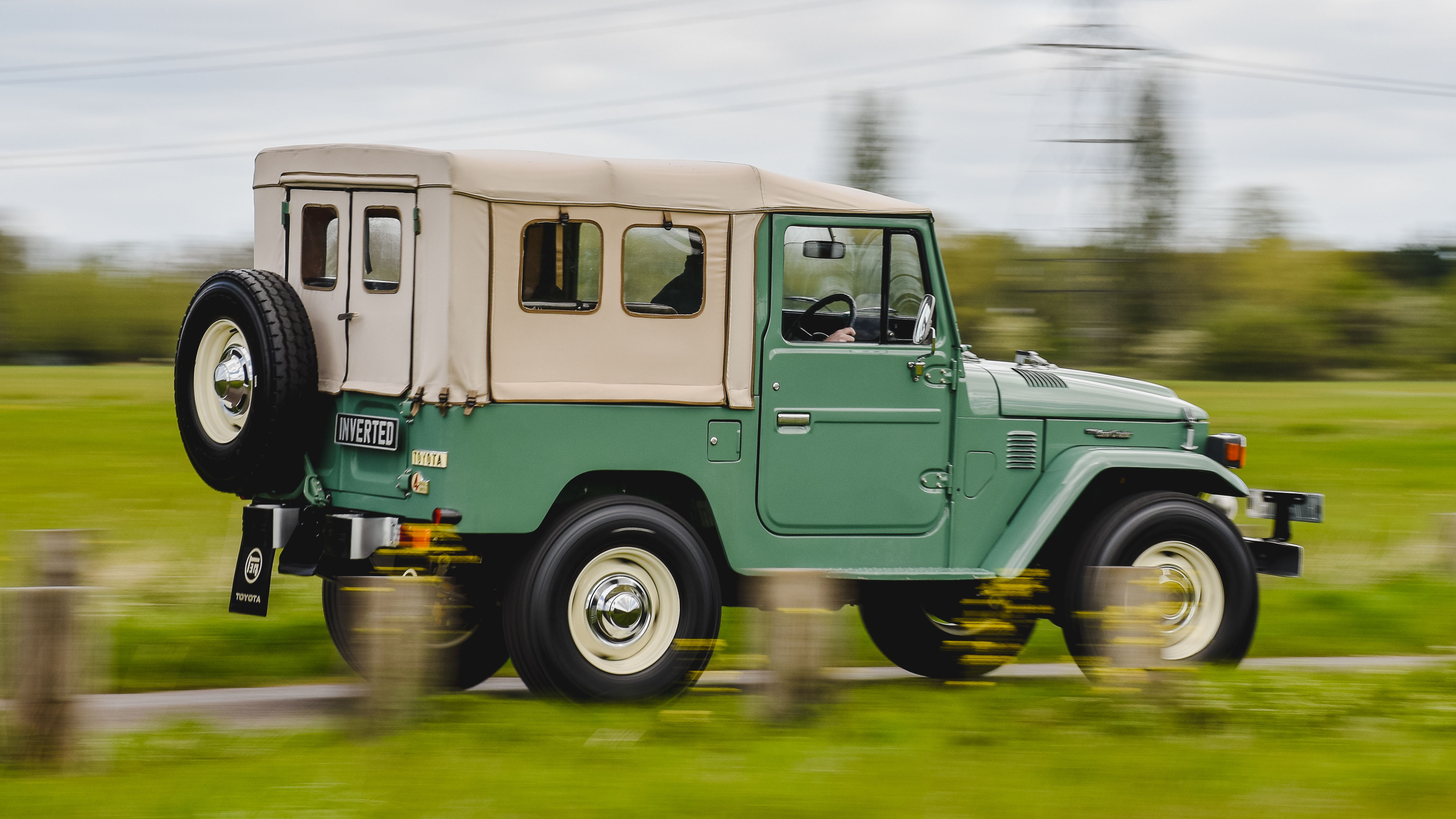 Inverted Toyota Land Cruiser electric car 2024