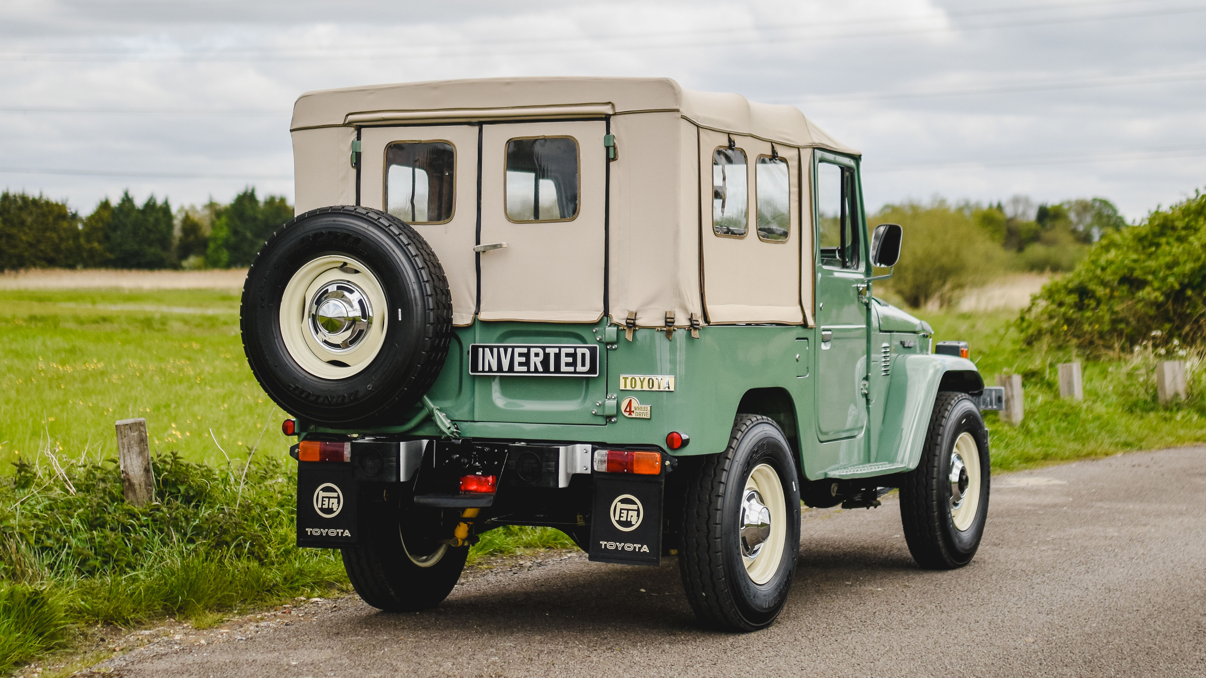 Inverted Toyota Land Cruiser electric car 2024