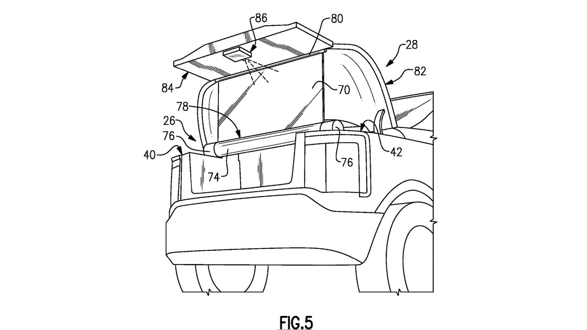 Ford USPO diagrams for front trunk - screen and projector