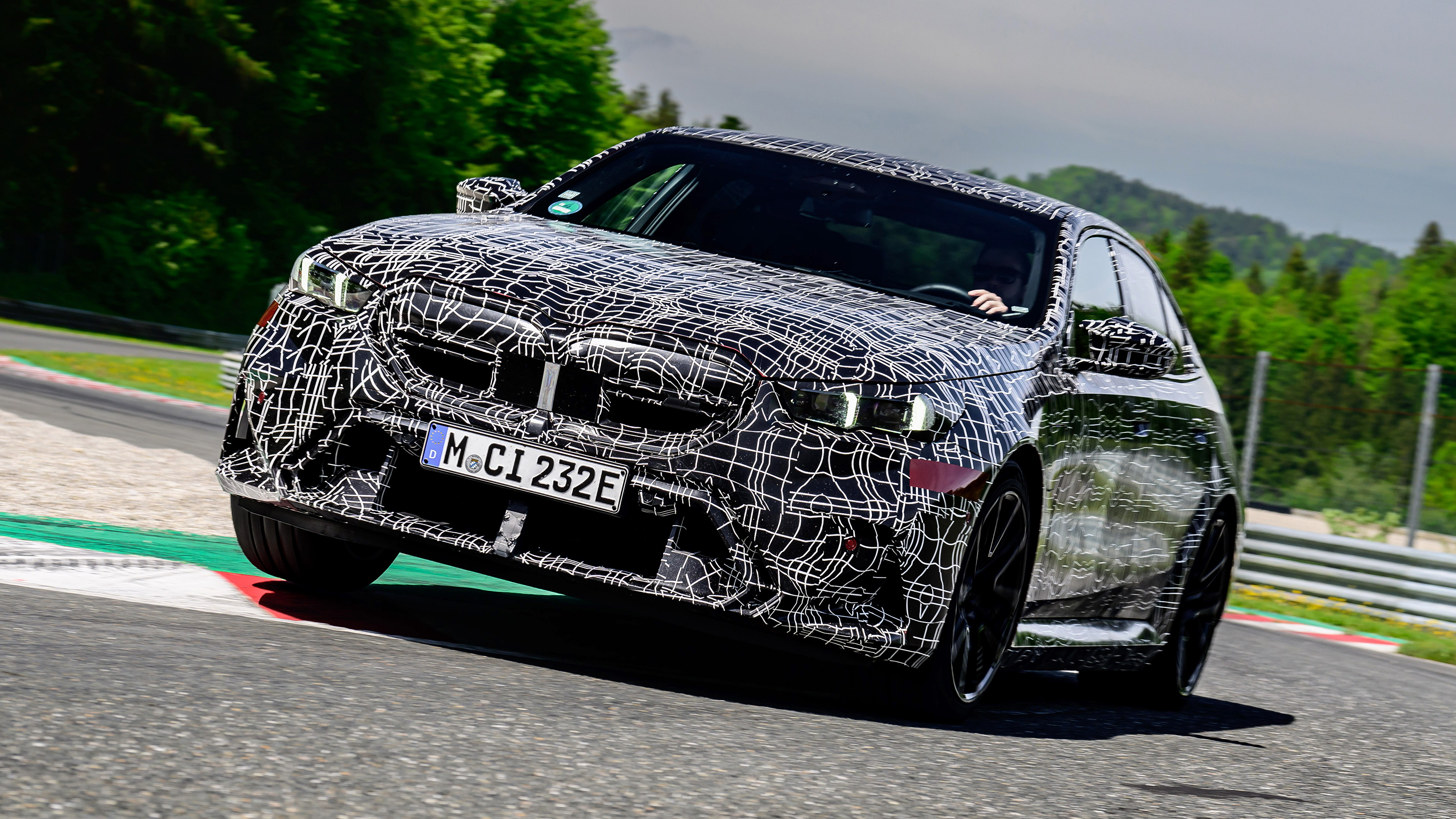 BMW M5 prototype front