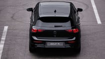 The 2024 Golf R Black Edition - rear high angled shot