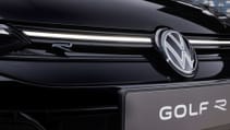 The 2024 Golf R Black Edition static close-up of front end