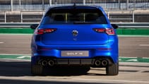 The 2024 Golf R - rear dead on shot