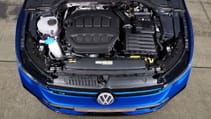 The 2024 Golf R - birds eye shot of engine bay