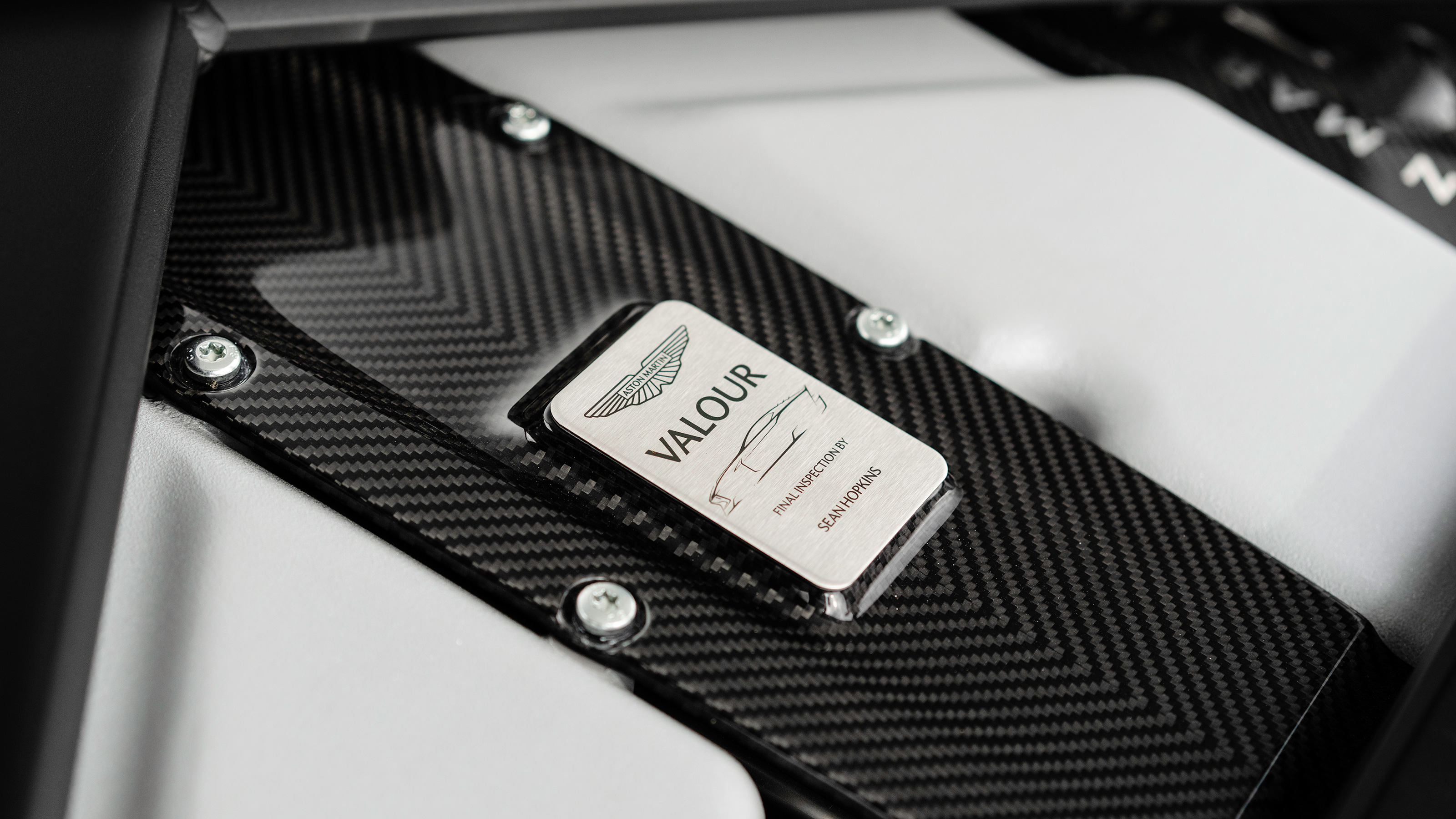 Aston Martin Valour plaque