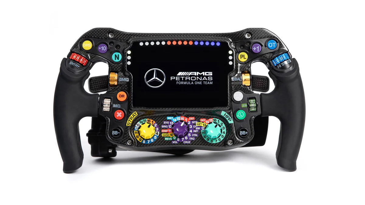 Merc F1 steering wheel sim wheel Top Gear