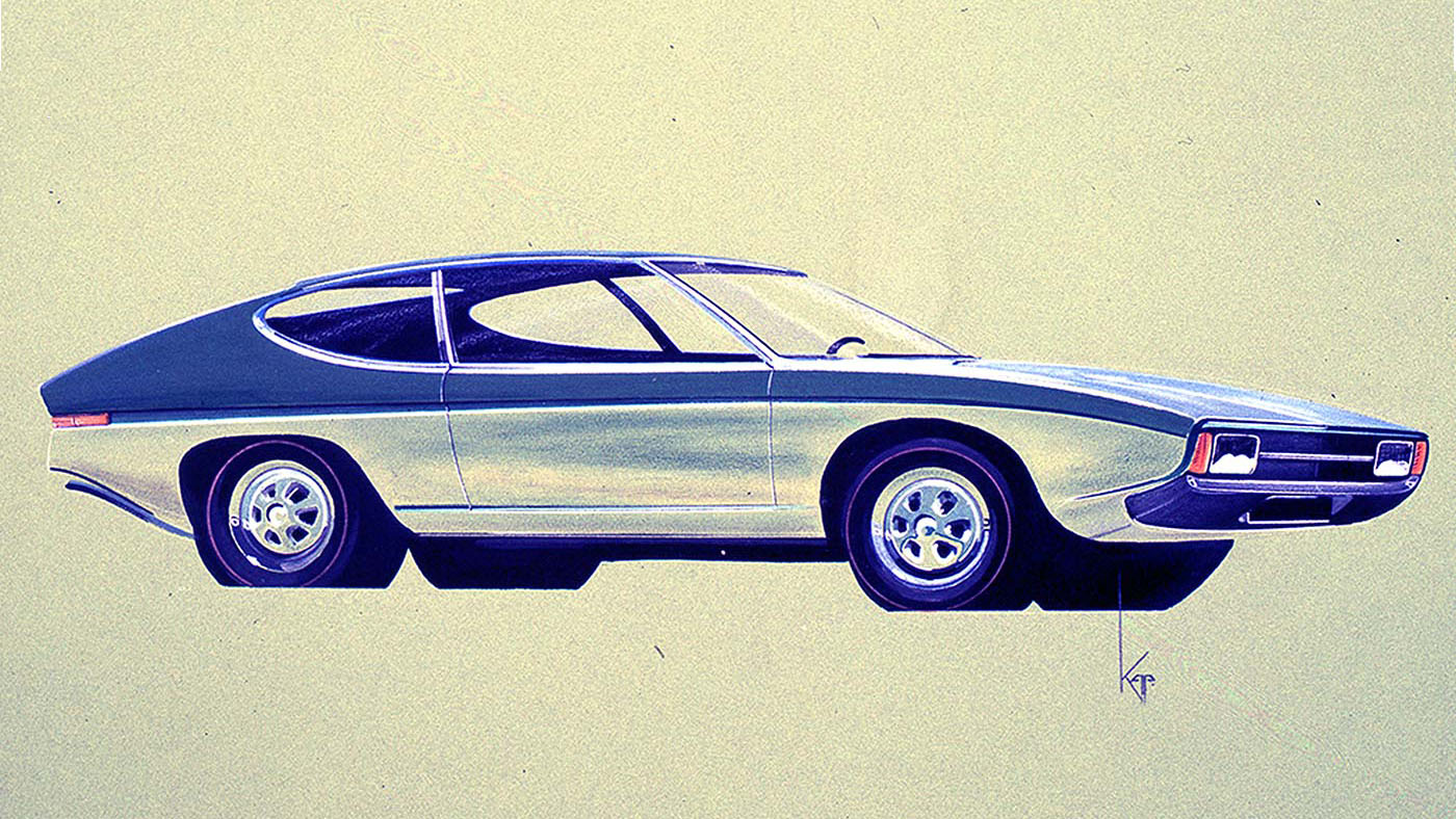 Ford Capri sketches 2024