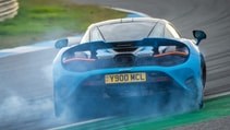 McLaren 750S rear drifting