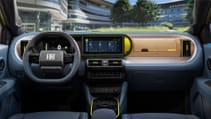 Interior shot of Fiat Grande Panda dashboard