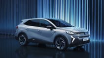 Static studio shot of Renault Symbioz SUV - front three quarter