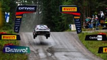 Kalle Rovanpera Rally Finland 2024 Toyota GR Yaris Rally1 jump