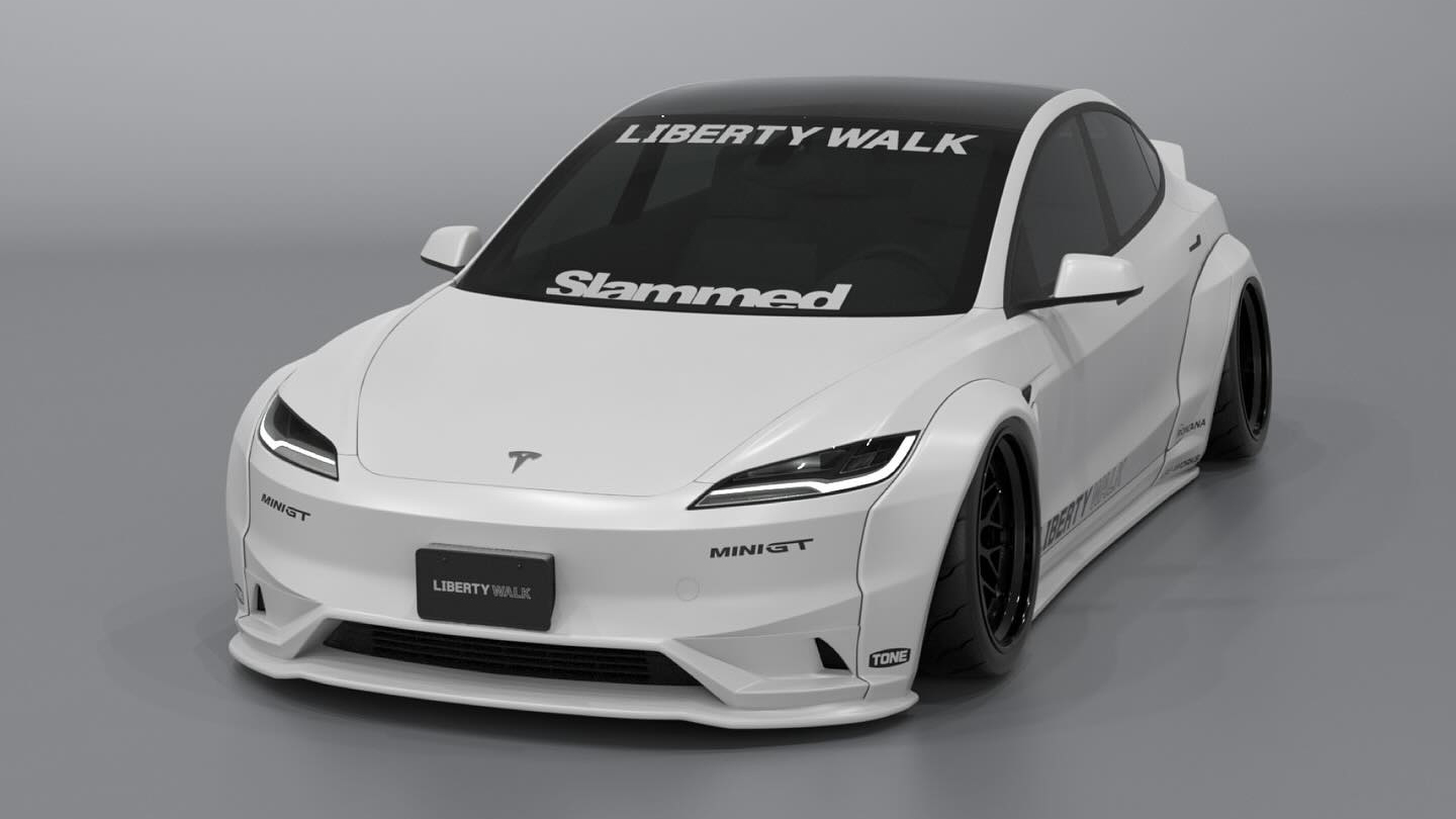 Liberty Walk Tesla Model 3 LB E Works Top Gear