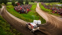 Kalle Rovanpera Rally Finland 2024 Toyota GR Yaris Rally1 drift