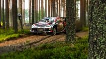 Kalle Rovanpera Rally Finland 2024 Toyota GR Yaris Rally1 forest