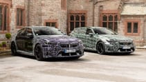 BMW M5 Touring prototype next to M5 saloon