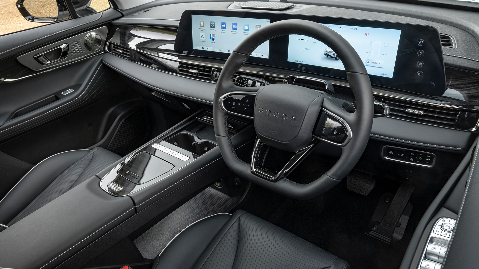 Interior shot of Omoda E5 UK version