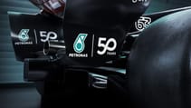 Mercedes Petronas Singapore livery rear wing