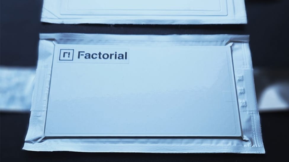 Factorial Solstice battery