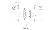 A close up of the coupling of a wireless vehicle charging system in diagram form