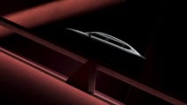 Volvo ES90 teaser angled shot in shadows