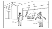 Drawings from Ford's Smart Vehicle Holograms patent application -showing the security guard hologram