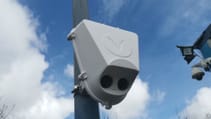 A close up of a VivaCity sensor unit with cameras