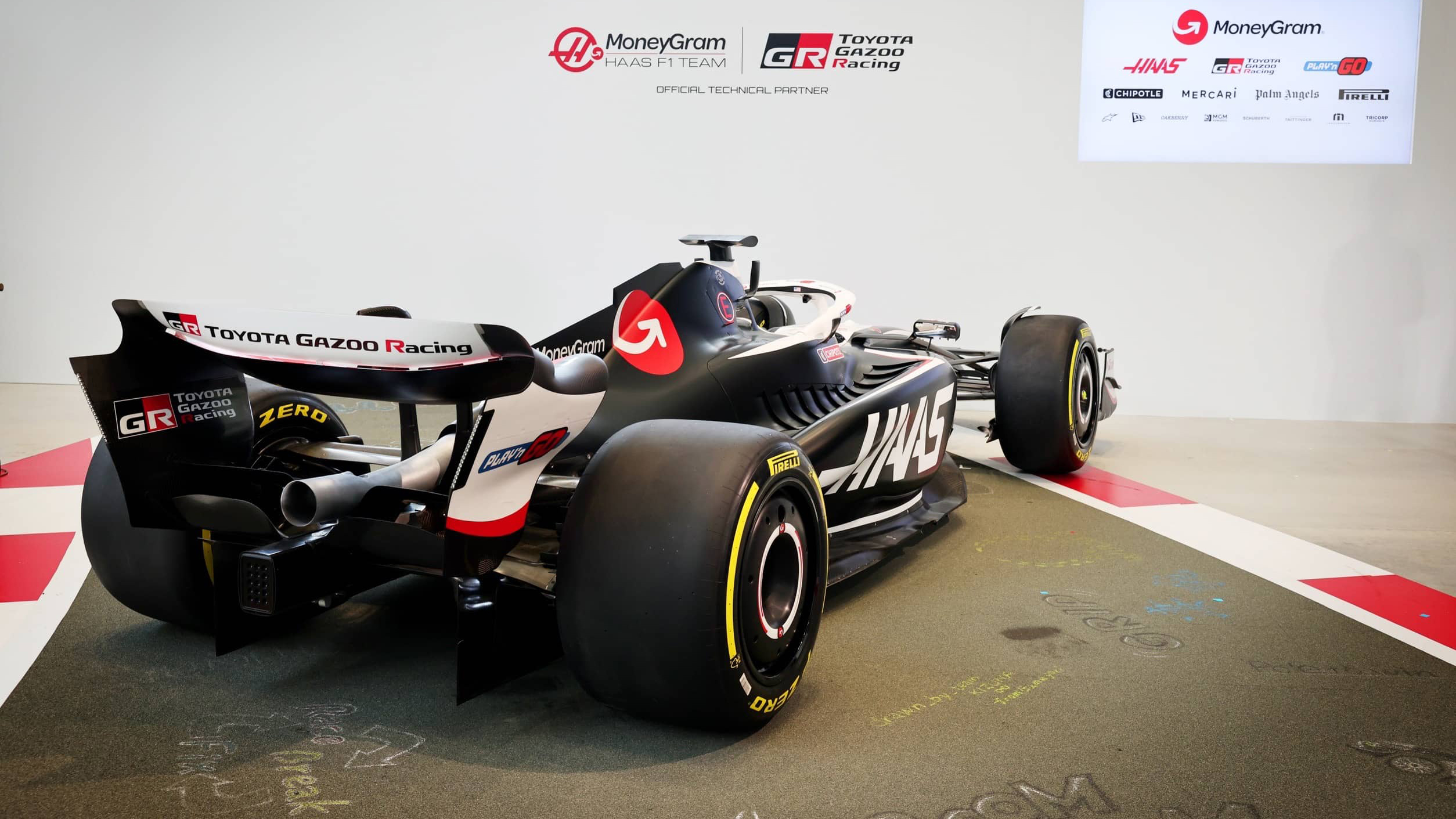 Haas F1 car rear