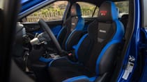 Subaru WRX interior front seats