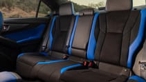 Subaru WRX interior rear seats