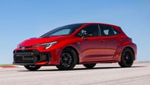 Toyota GR Corolla exterior front three quarter static