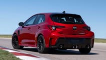 Toyota GR Corolla exterior rear three quarter static