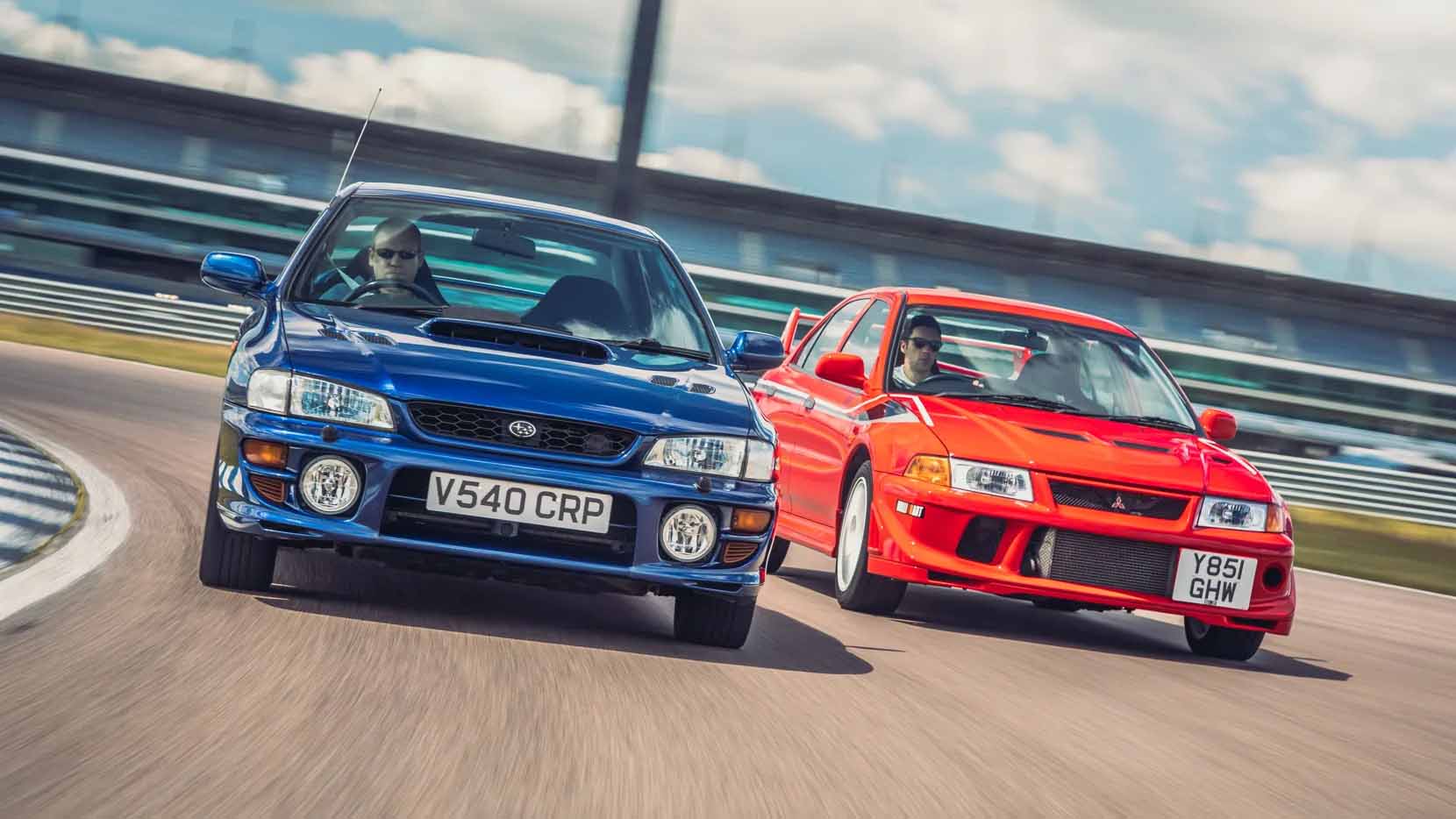 Subaru Impreza and Mitsubishi Lancer Evolution