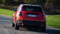 Abarth 600e exterior rear dynamic