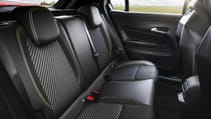 Abarth 600e interior rear seats