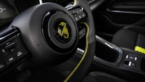 Abarth 600e interior steering wheel