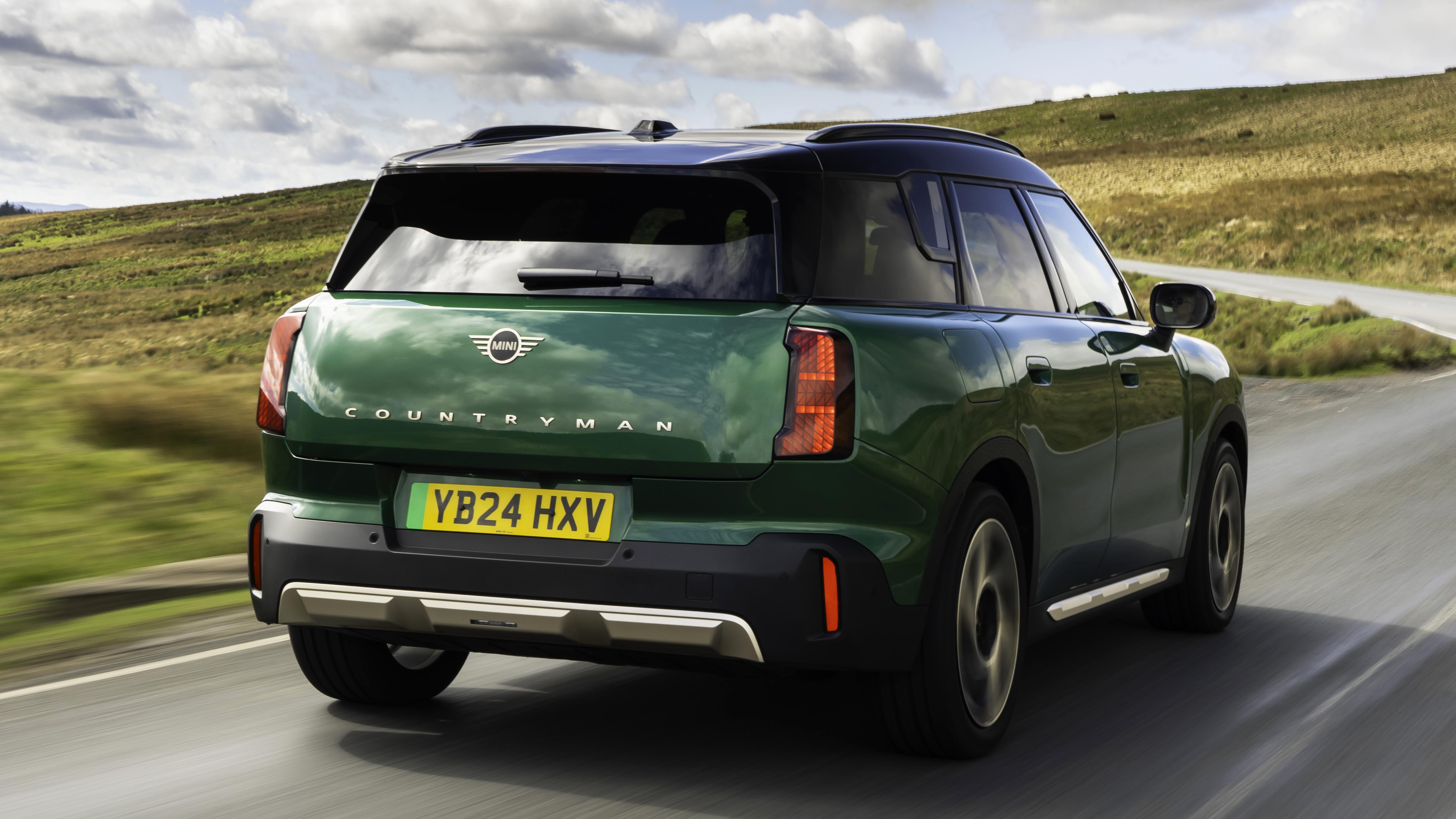 Mini Countryman electric rear three quarter dynamic